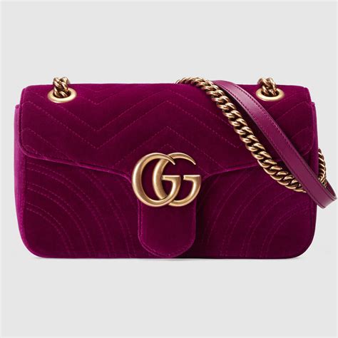 borsa gucci fucsia velluto|Borse GUCCI da Donna .